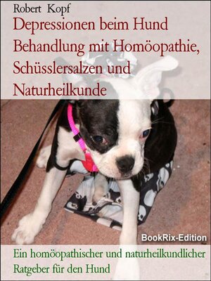 cover image of Depressionen beim Hund Behandlung mit Homöopathie, Schüsslersalzen und Naturheilkunde